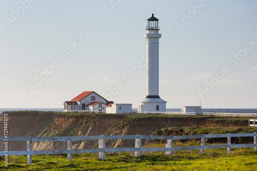 Point Arena Lighthouse and Museum  Arena Rock Marine Natural Preserve  Kalifornien  USA