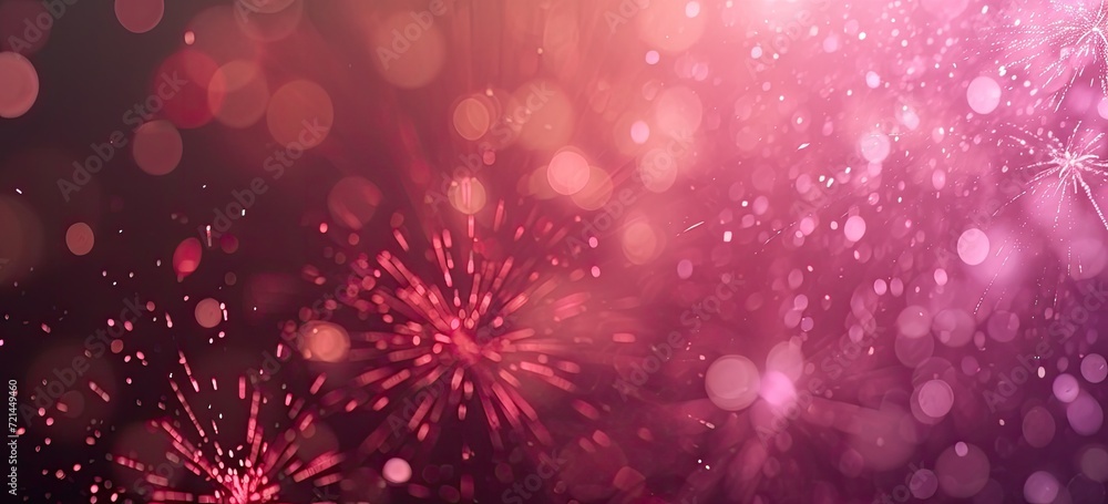 A celebratory scene with vibrant pink fireworks and ample copy space. A celebratory scene with vibrant pink fireworks and ample copy space.