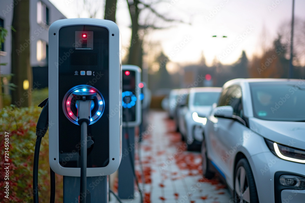 E-mobility thrives with Electric Vehicle Charging Stations, facilitating eco-friendly travel. Information signs guide users to public charging points, advancing sustainable transportation. E-mobility thrives with Electric Vehicle Charging Stations, facilitating eco-friendly travel. Information signs guide users to public charging points, advancing sustainable transportation.