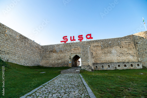 The old castle in the ancient city of Shusha, Azerbaijan