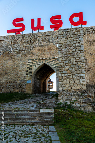 Photos The old castle in the ancient city of Shusha, Azerbaijan