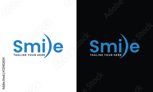 Health Logo design smile typography vector template Dental clinic Logotype