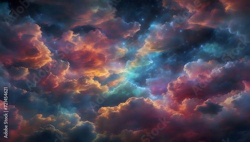 Ethereal clouds of color.