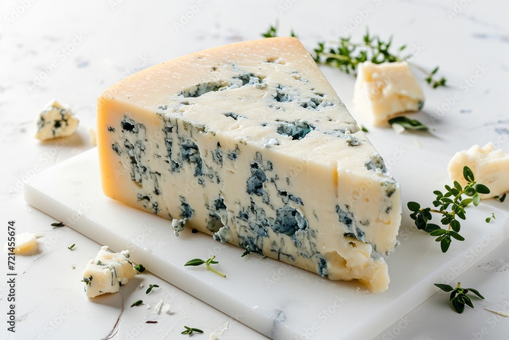 gorgonzola cheese on white table gorgonzola cheese on white table