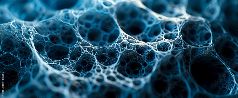 Intricate Microscopic Network of Synapses created with Generative AI technology Intricate Microscopic Network of Synapses created with Generative AI technology