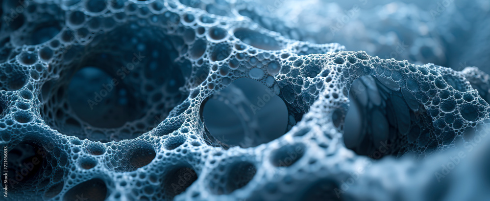Intricate Microscopic Network of Synapses created with Generative AI technology Intricate Microscopic Network of Synapses created with Generative AI technology