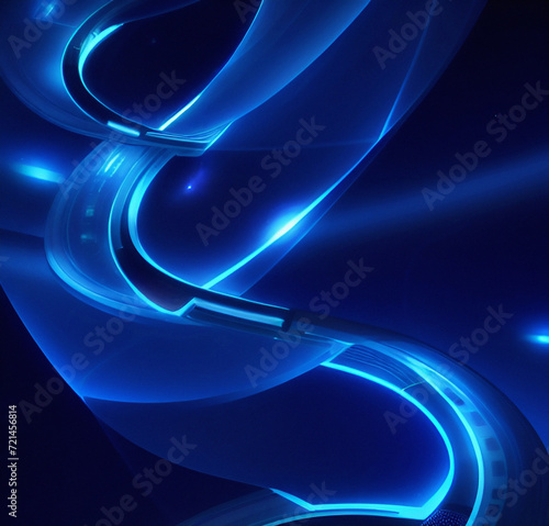 Futuristic background with lights. Technology Backdrop. Flyer, card design. Innovative template. Banner for presentation or product. Futurism theme