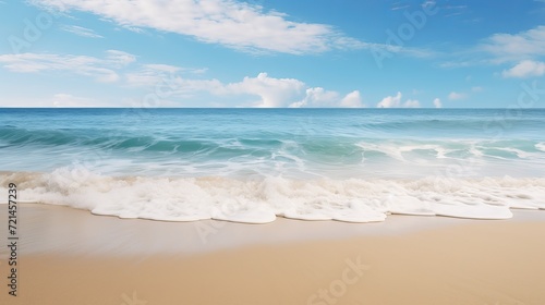 The sea and beach are both present