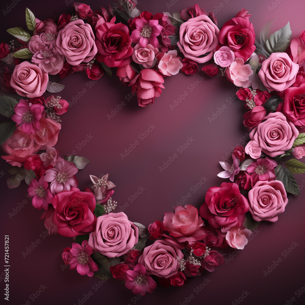Indulge in a romantic garden oasis with a heart shaped wreath adorned with delicate pink garden roses, artificial flowers and sparkling jewelry, perfect for valentine's day or any indoor floral arran Indulge in a romantic garden oasis with a heart shaped wreath adorned with delicate pink garden roses, artificial flowers and sparkling jewelry, perfect for valentine's day or any indoor floral arran