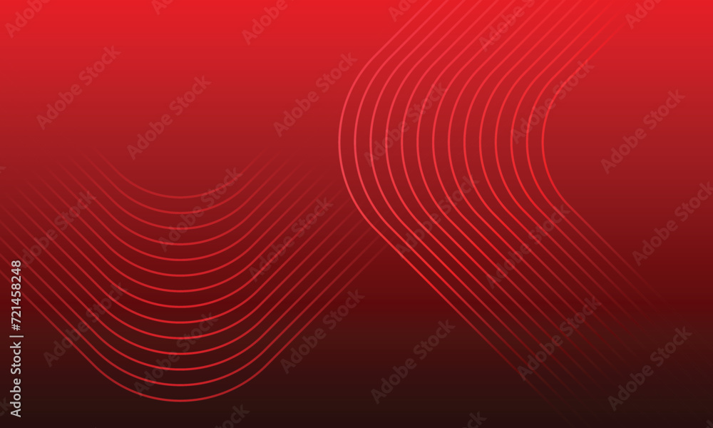 abstract geometric red glowing rounded lines on red gradient background. abstract geometric red glowing rounded lines on red gradient background.