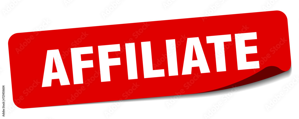 affiliate sticker. affiliate label affiliate sticker. affiliate label