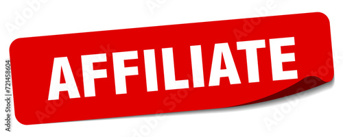 affiliate sticker. affiliate label