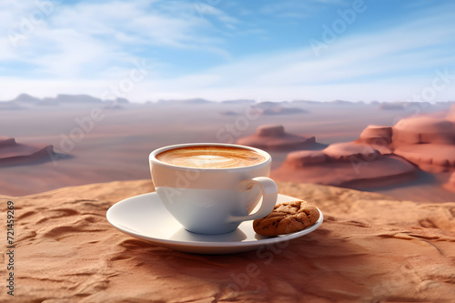 macchiato coffee, dessert background