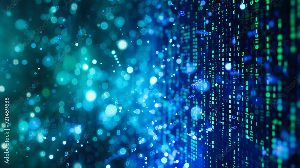 Futuristic technology and abstract science concept, blue digital network background with light and speed, modern cyber connectivity Futuristic technology and abstract science concept, blue digital network background with light and speed, modern cyber connectivity