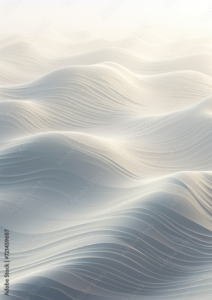 Obraz premium White abstract background with mountain outlines. Generative AI.