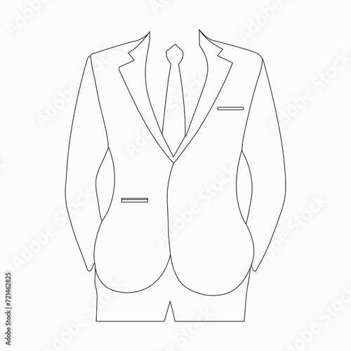 Man woman dress coat vector icon illustration eps