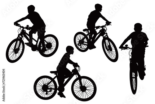 Cyclist silhouette
