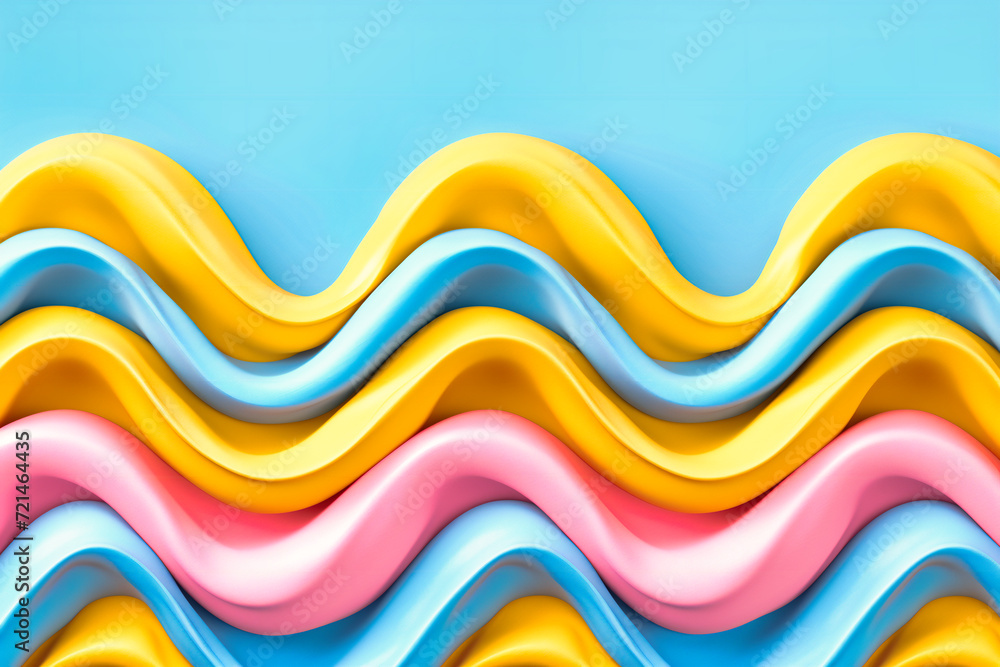 Flowing Abstract Design with Wavy Lines, Bright Gradient Colors on a Modern Geometric Background Flowing Abstract Design with Wavy Lines, Bright Gradient Colors on a Modern Geometric Background
