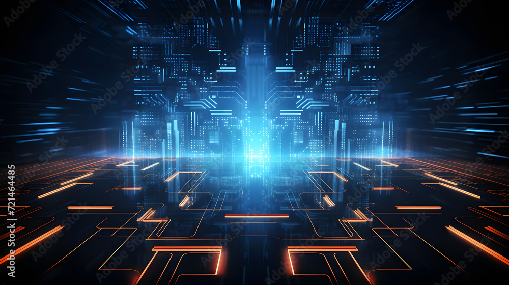 3d rendering of purple and blue abstract geometric background. Scene for advertising, technology, showcase, banner, game, sport, cosmetic, business, metaverse. Sci-Fi Illustration. Product display --a 3d rendering of purple and blue abstract geometric background. Scene for advertising, technology, showcase, banner, game, sport, cosmetic, business, metaverse. Sci-Fi Illustration. Product display --a