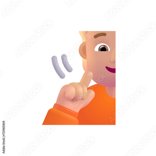 Deaf Person: Medium-Light Skin Tone