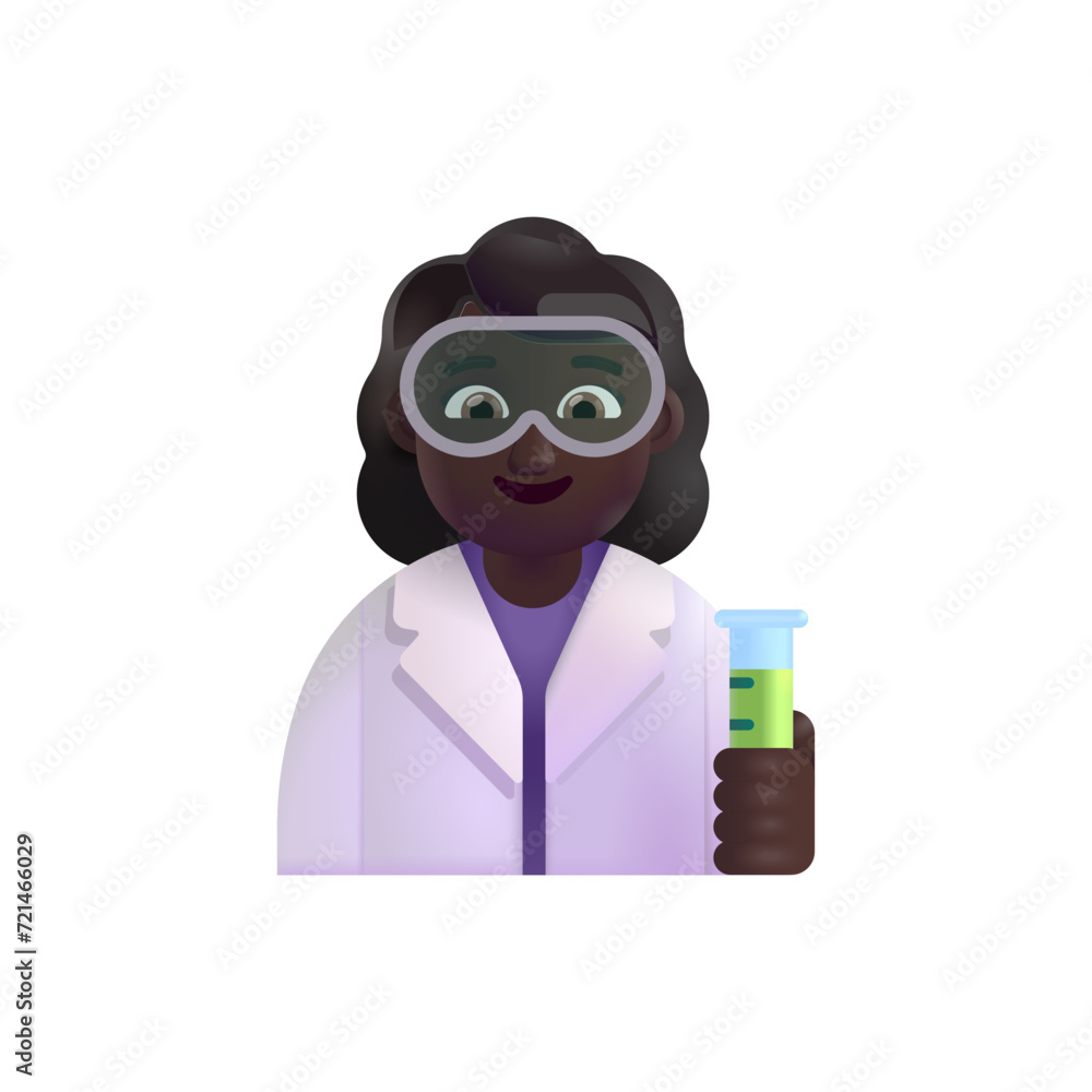 Woman Scientist: Dark Skin Tone Woman Scientist: Dark Skin Tone