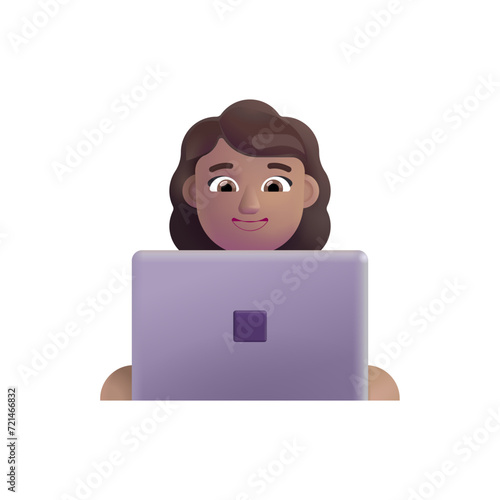 Woman Technologist : Medium Skin Tone