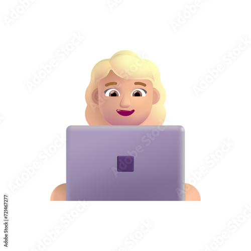 Woman Technologist :Medium-Light Skin Tone