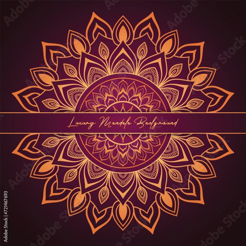 Vector Mandala Reverie on a Mystifying Background