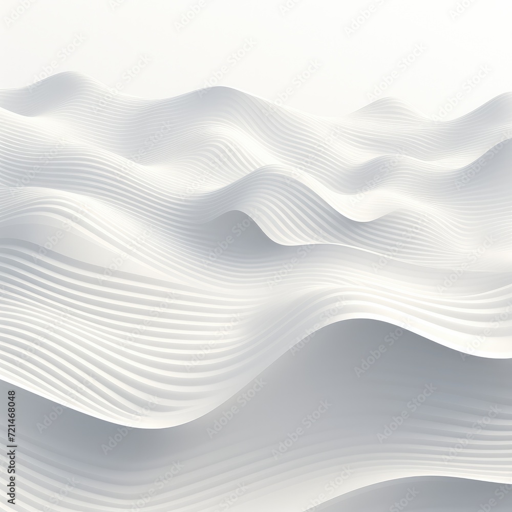 Obraz premium White abstract background with mountain outlines. Generative AI.
