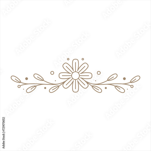 Leaf Wedding Ornament Design Element Collection