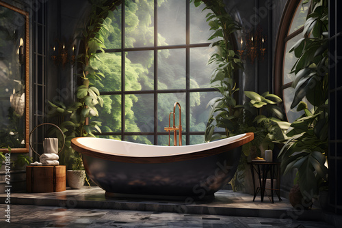 Luxury bathroom bathtub