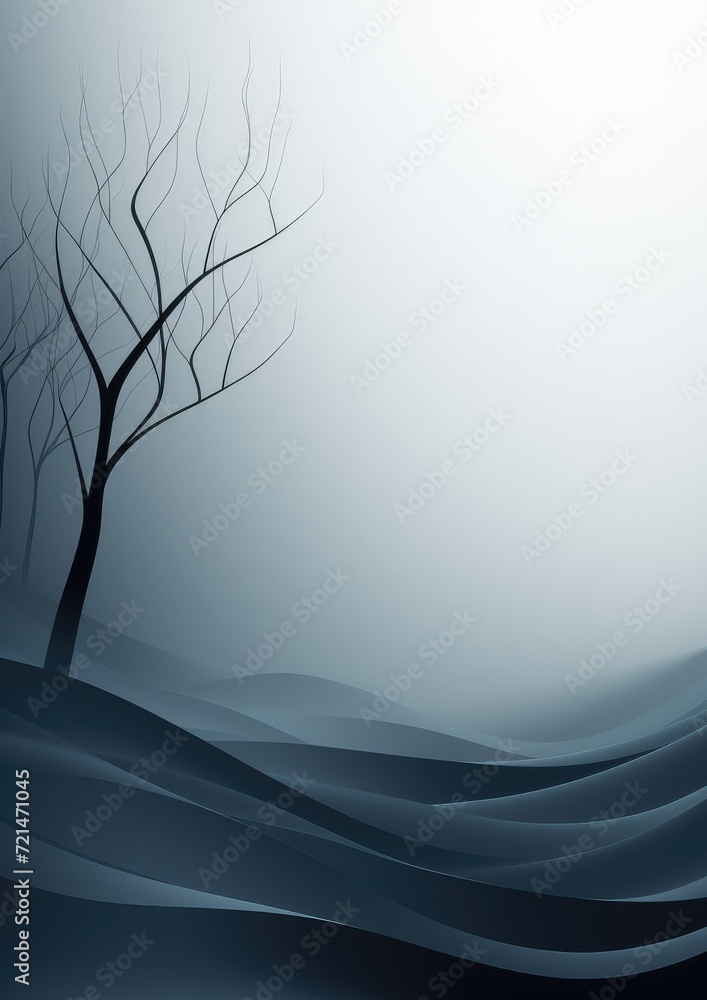 Obraz premium Gray abstract background with tree shadows. Generative AI.