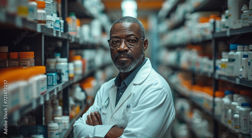 A stylish man in a white coat stands in a shop, his glasses reflecting the indoor lights as he holds a bottle, his human face exuding confidence and sophistication A stylish man in a white coat stands in a shop, his glasses reflecting the indoor lights as he holds a bottle, his human face exuding confidence and sophistication