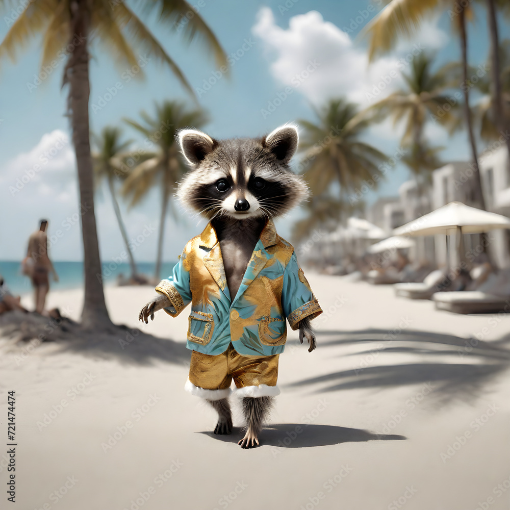 See Raccoon Body Foto de It is introducing the adorable and charming fluffy baby raccoon ...