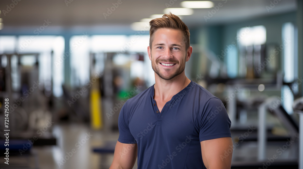 Male physical therapist in a physiotherapy room Male physical therapist in a physiotherapy room