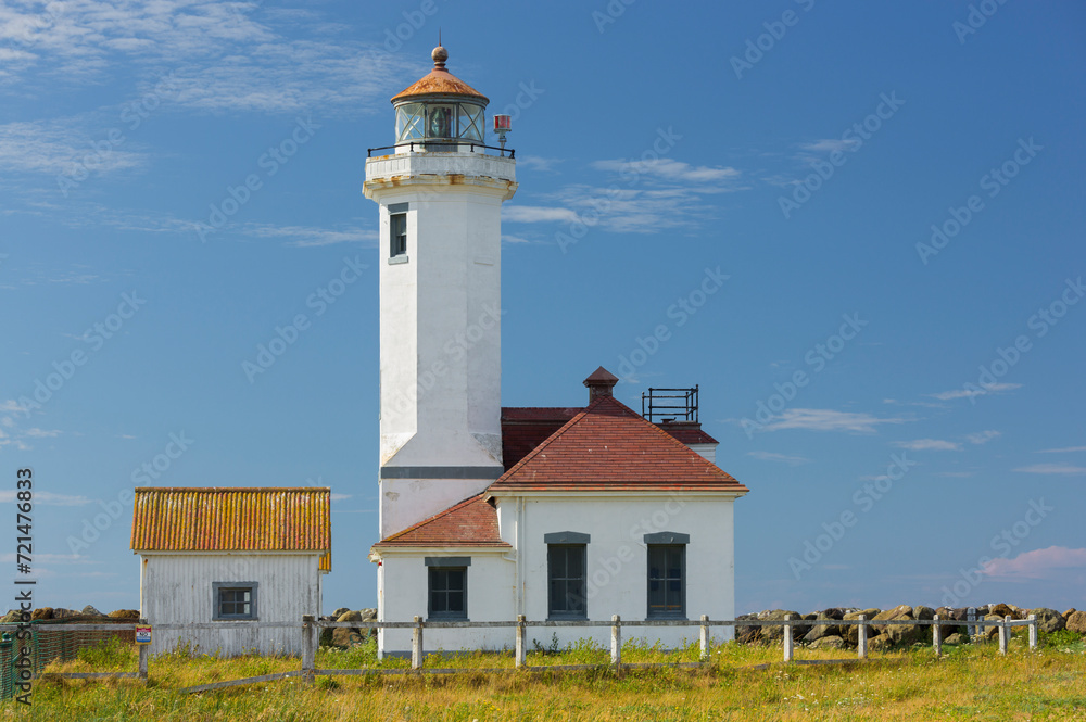 Point Wilson Lighthouse, Port Townsend, Olympic Peninsula, Washington, USA