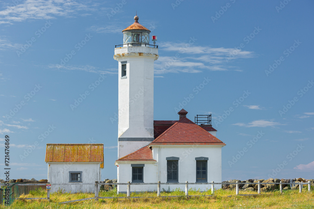 Point Wilson Lighthouse, Port Townsend, Olympic Peninsula, Washington, USA