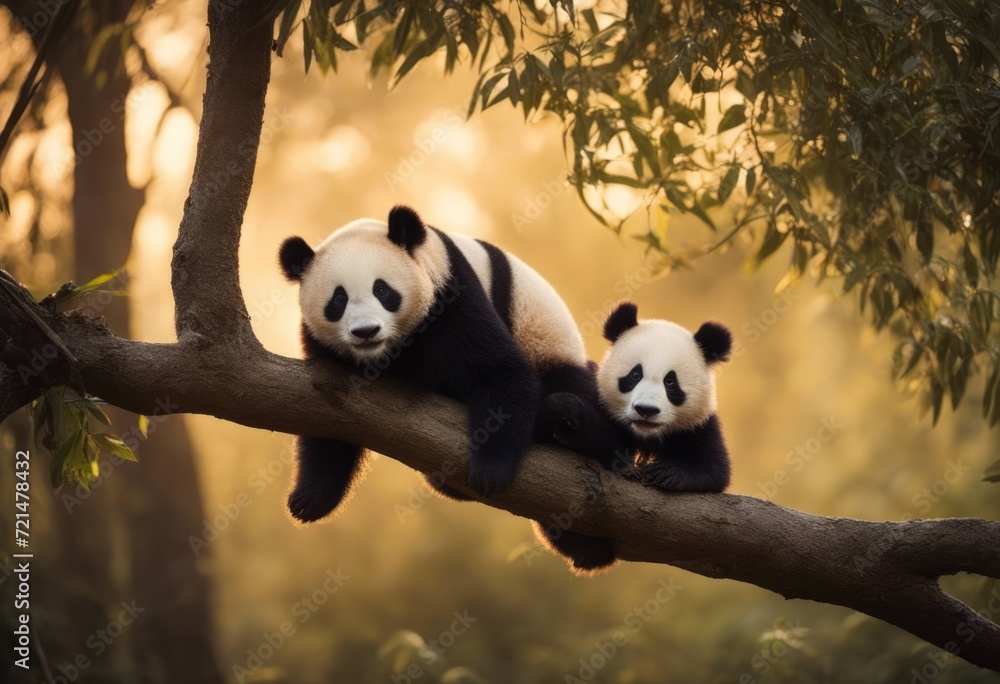 Fototapeta premium pandas