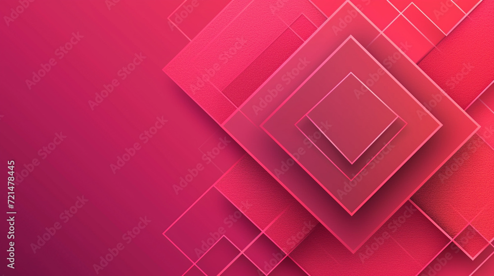 Fototapeta premium Cherry red & bubblegum pink abstract shape background vector presentation design. PowerPoint and Business background.