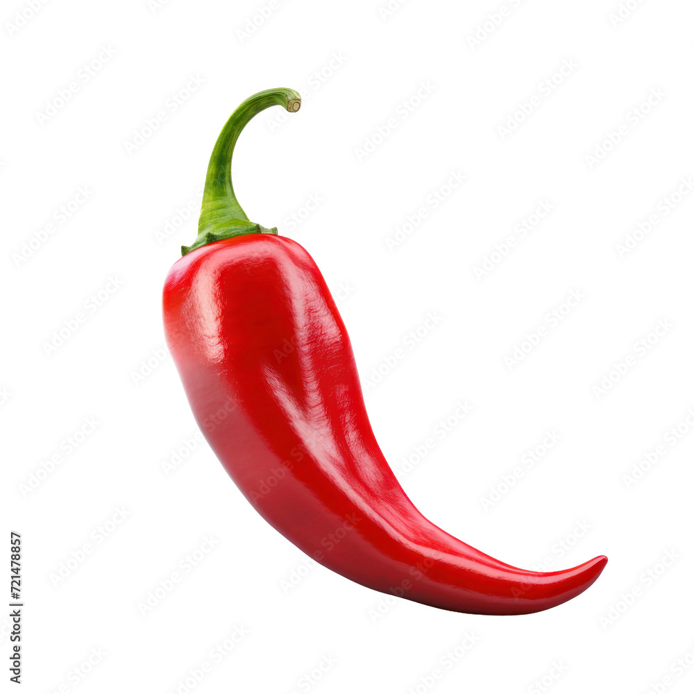 Red Chilli pepper isolated on white or transparent background, png clipart, design element. Easy to place on any other background. Red Chilli pepper isolated on white or transparent background, png clipart, design element. Easy to place on any other background.