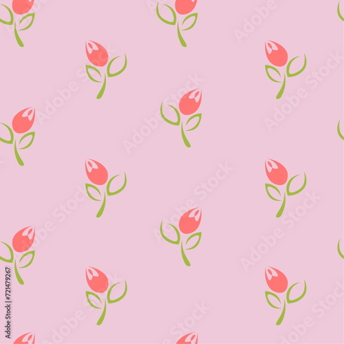 simple floral pattern on a light background