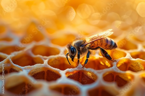 May honey. Background with selective focus and copy space