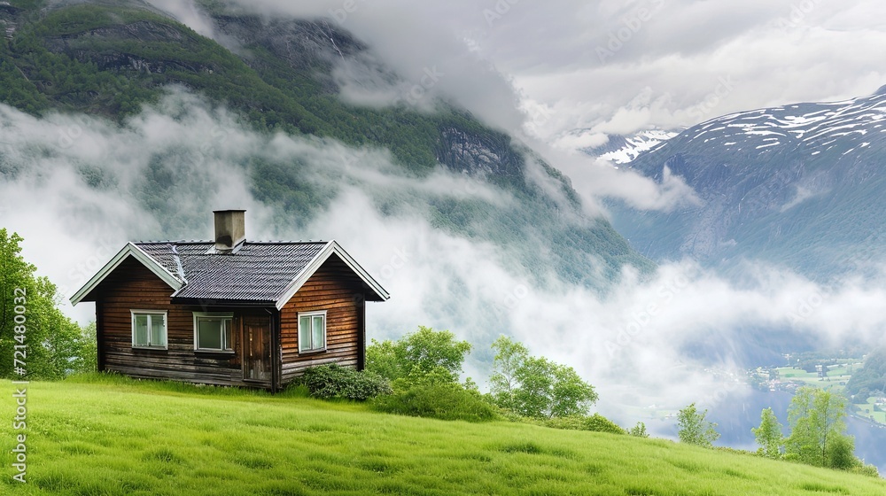 A small cozy house on the shore of a picturesque lake in the mountains. A hidden gem offering serenity and rejuvenation. A place for privacy from the city noise.