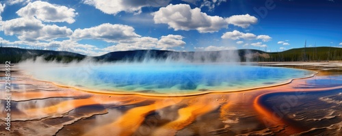 Grand Prismatic Spring in Yellowstone National Park.