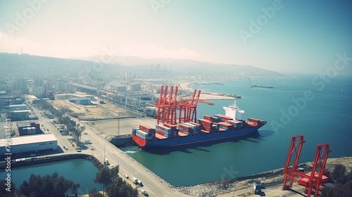 maritime commerce as you explore our captivating photos of a dynamic container port. Constant flow of containers to the intricate logistics, every moment captures the essence of global trade.