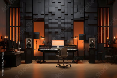 contemporary music studio room photo