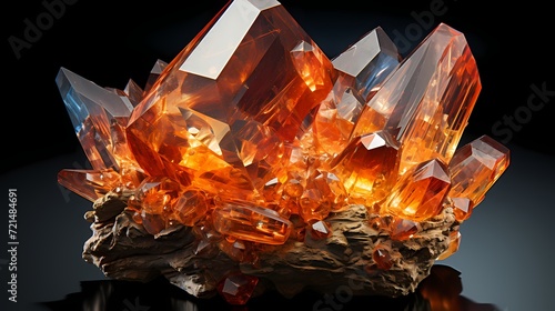 A jagged crystalline structure radiating brilliance --ar 16:9 --v 5.2 --s 750** - Image #3 @maliktanveer