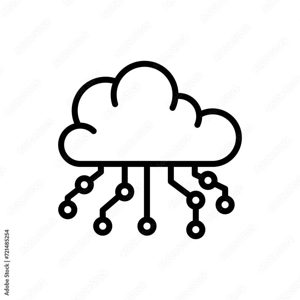 artificial intelligence icon vector design in trendy style artificial intelligence icon vector design in trendy style