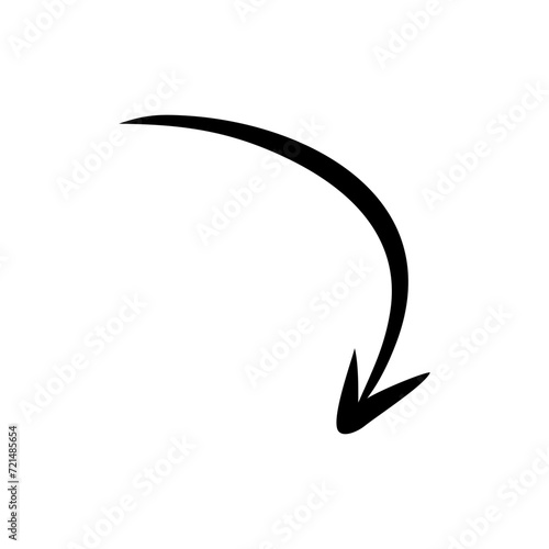 hand arrow icon vector design in trendy style