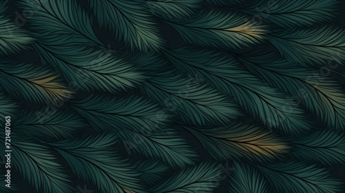 seamless background with coniferous branches pattern, coniferous, fir, 